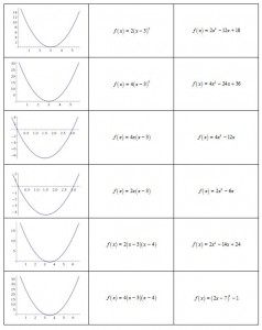 Quadratics - Groups of 3