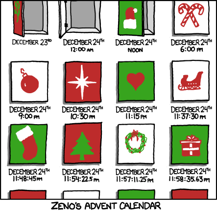 Zeno's Advent Calender from xkcd